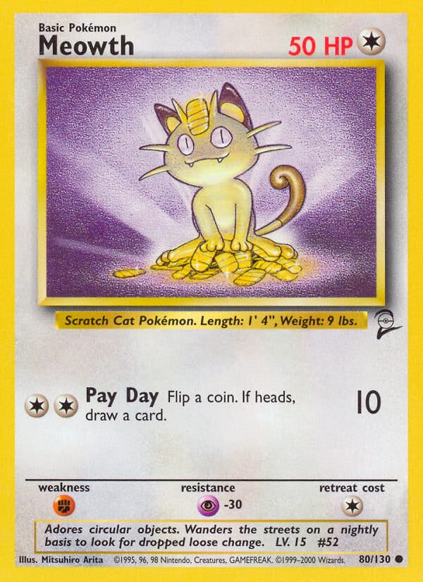 Meowth, Base Set 2 · 080/130