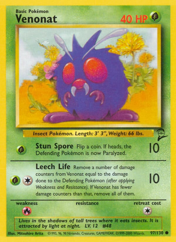 Venonat, Base Set 2 · 097/130