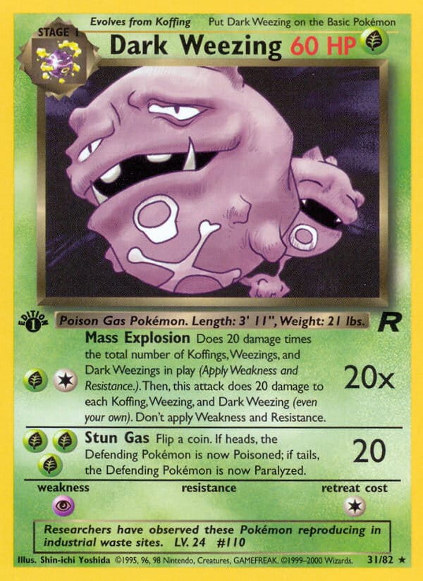 Dark Weezing, Team Rocket · 31/82