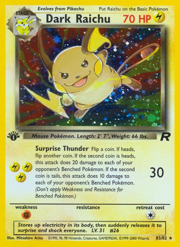 Dark Raichu, Team Rocket · 83/82