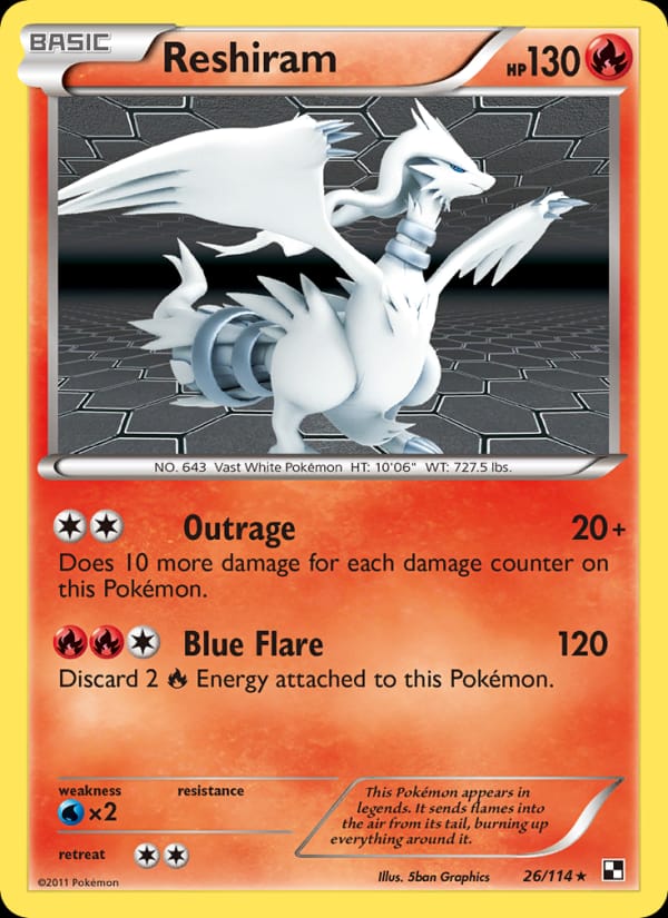 Reshiram, Black and White · 26/114