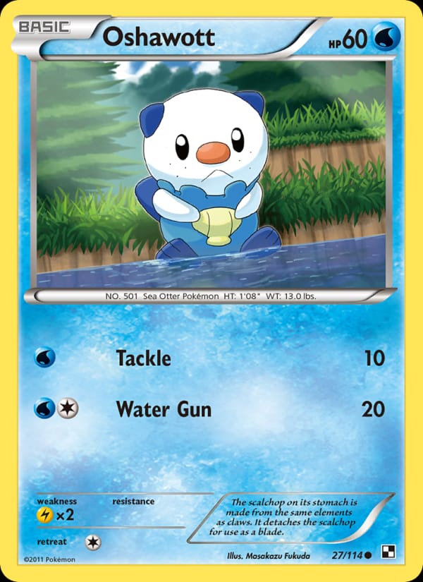 Oshawott, Black and White · 27/114