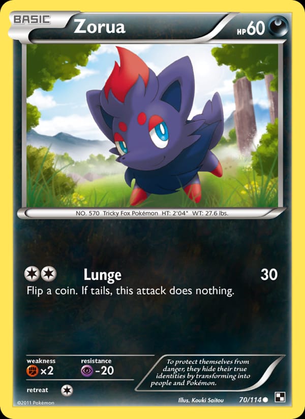 Zorua, Black and White · 70/114