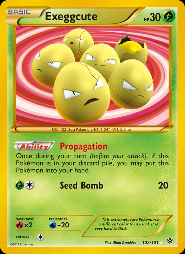 Exeggcute, Plasma Blast · 102/101