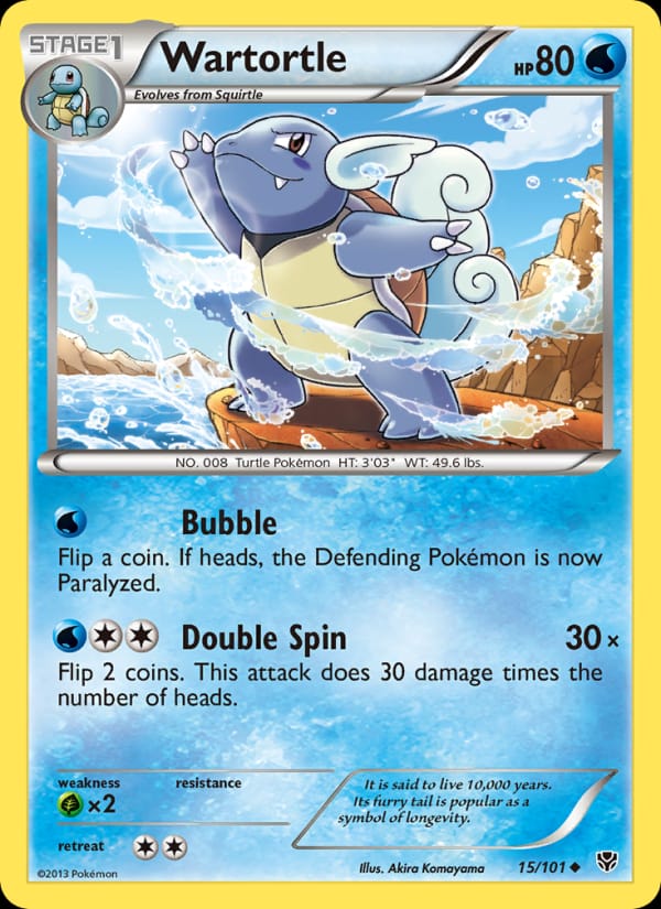 Wartortle, Plasma Blast · 15/101
