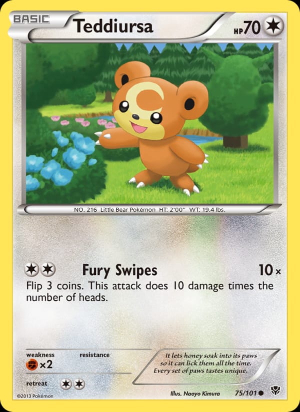 Teddiursa, Plasma Blast · 75/101