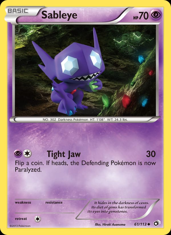 Sableye, Legendary Treasures · 61/113