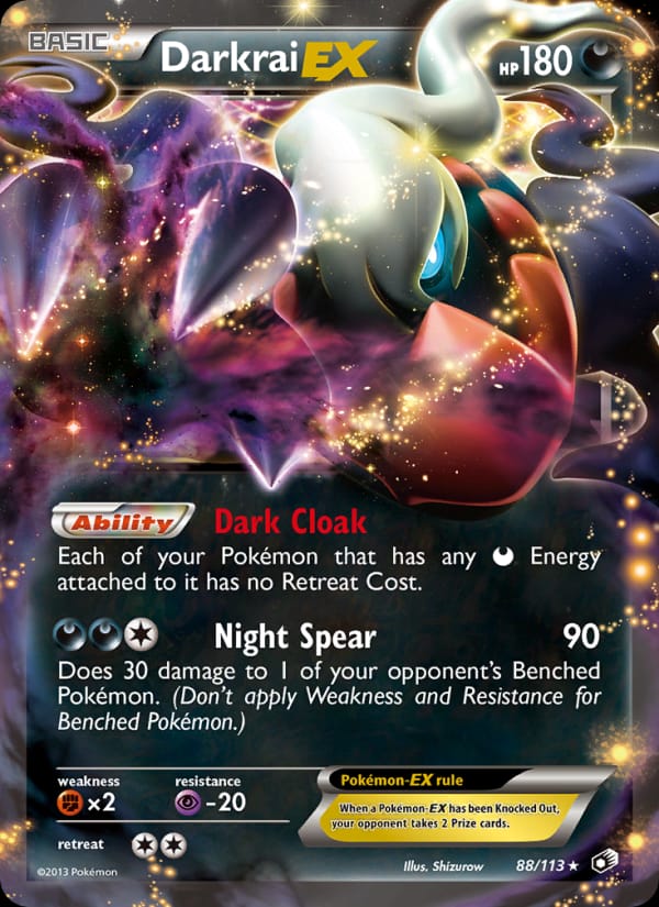 Darkrai EX, Legendary Treasures · 88/113