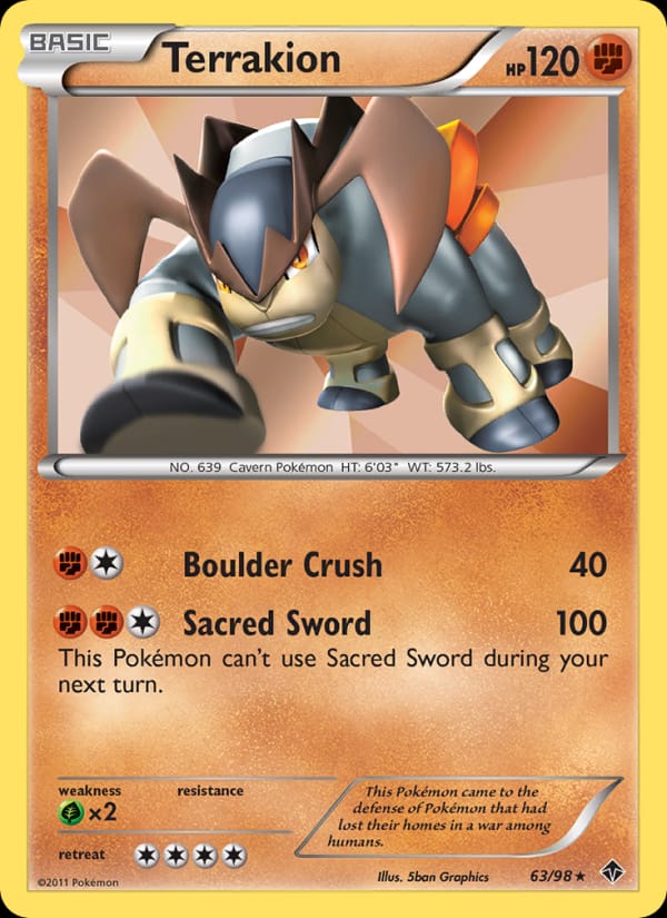 Terrakion, Emerging Powers · 63/98