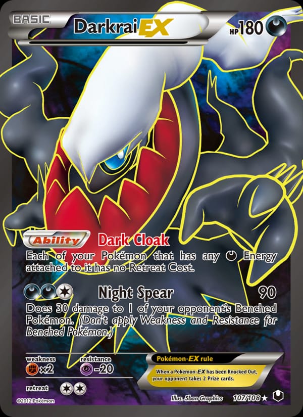 Darkrai EX, Dark Explorers · 107/108