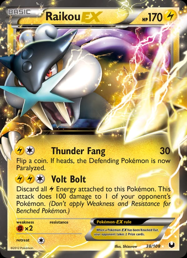 Raikou EX, Dark Explorers · 38/108