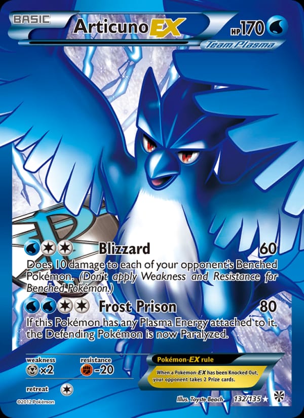 Articuno EX, Plasma Storm · 132/135