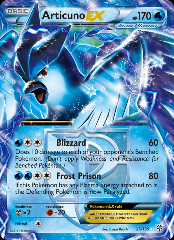 Articuno EX, Plasma Storm · 25/135