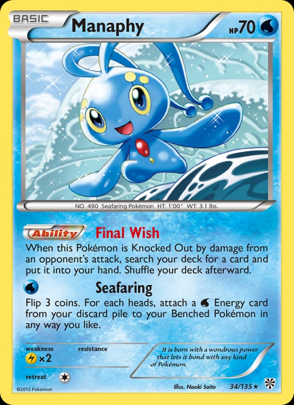 Manaphy, Plasma Storm · 34/135