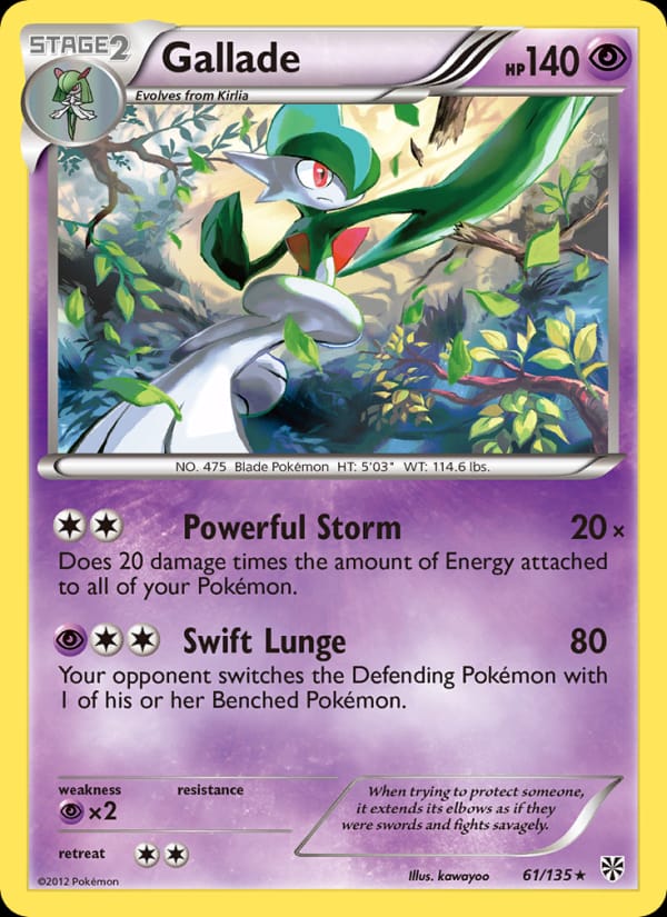 Gallade, Plasma Storm · 61/135