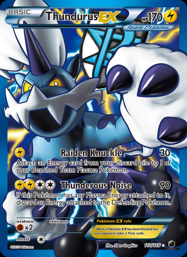 Thundurus EX, Plasma Freeze · 110/116