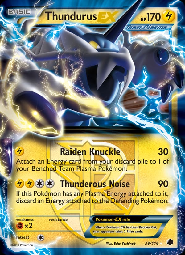 Thundurus EX, Plasma Freeze · 38/116