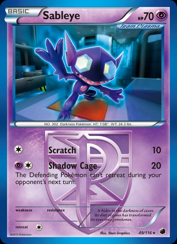 Sableye, Plasma Freeze · 49/116