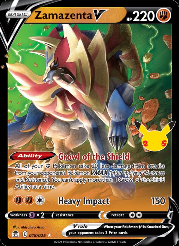 Zamazenta V, Celebrations · 018/025