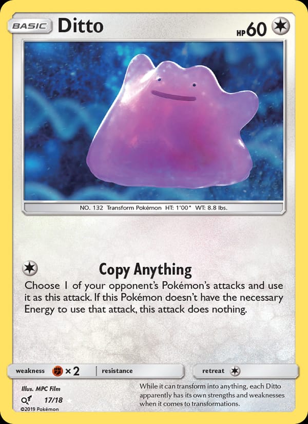 Ditto, Detective Pikachu · 17/18