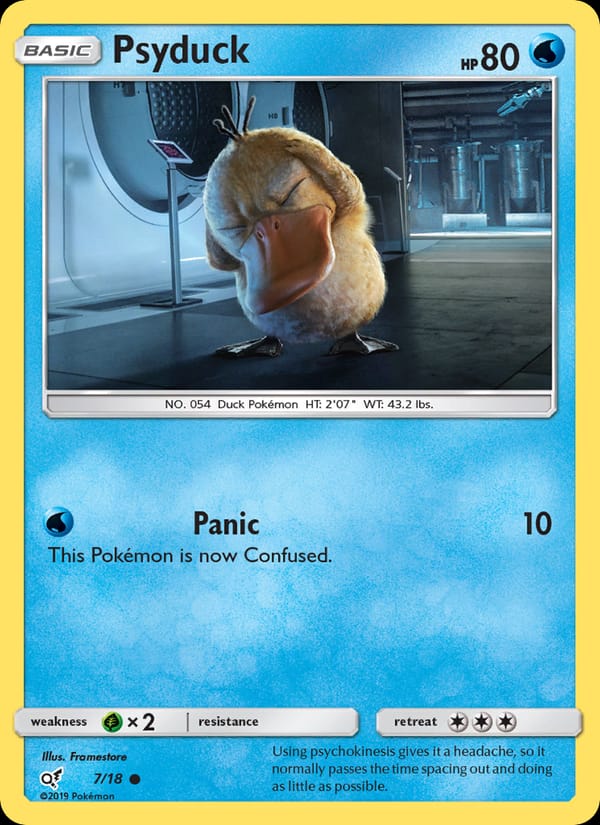 Psyduck, Detective Pikachu · 7/18