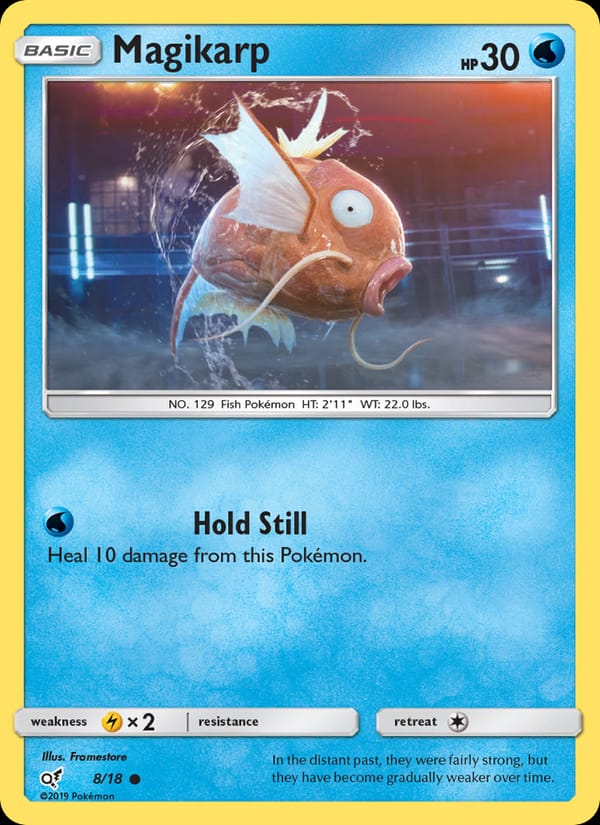 Magikarp, Detective Pikachu · 8/18