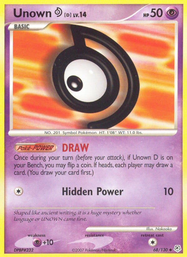 Unown, Diamond and Pearl · 68/130