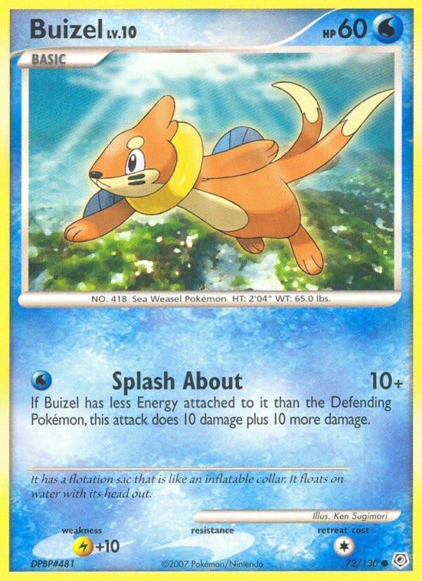Buizel, Diamond and Pearl · 72/130