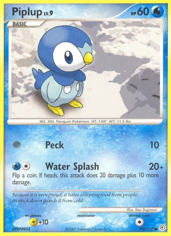 Piplup, Diamond and Pearl · 93/130