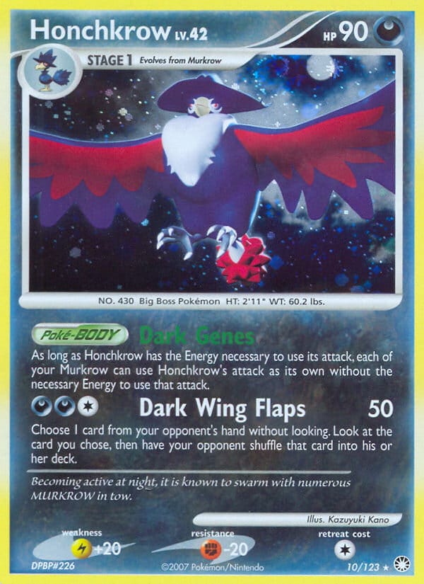 Honchkrow, Mysterious Treasures · 10/123