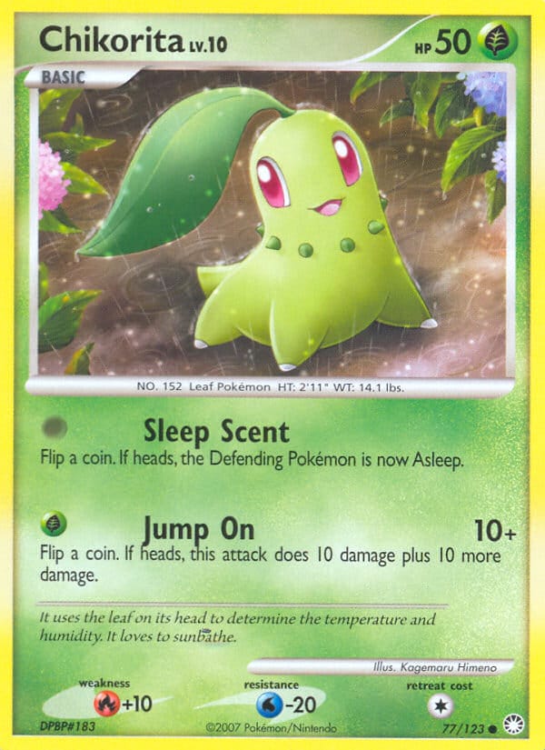 Chikorita, Mysterious Treasures · 77/123