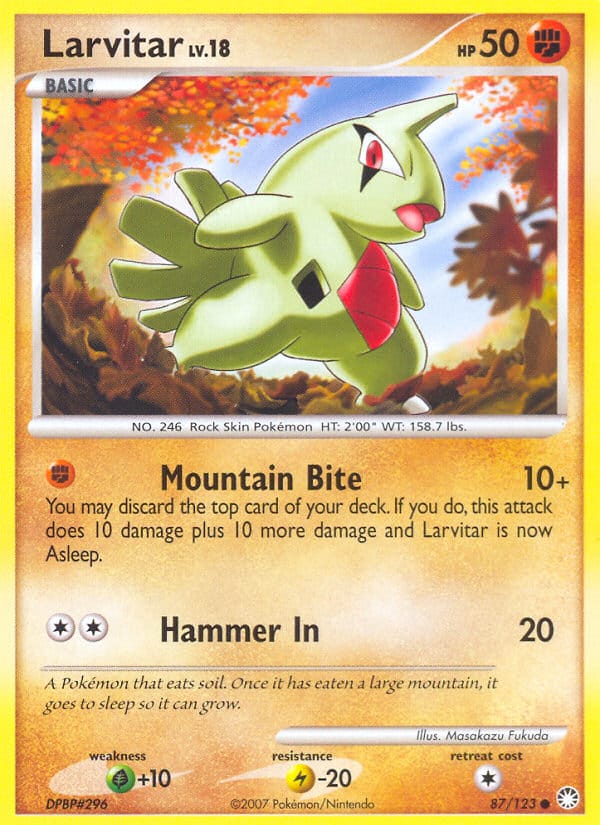 Larvitar, Mysterious Treasures · 87/123