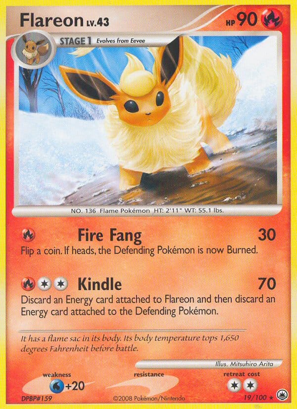 Flareon, Majestic Dawn · 19/100