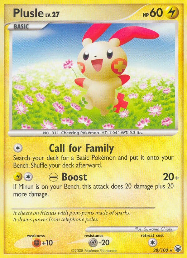 Plusle, Majestic Dawn · 28/100