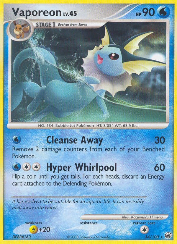 Vaporeon, Majestic Dawn · 34/100
