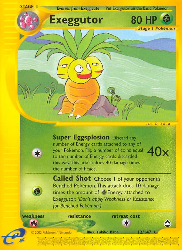 Exeggutor, Aquapolis · 012/147