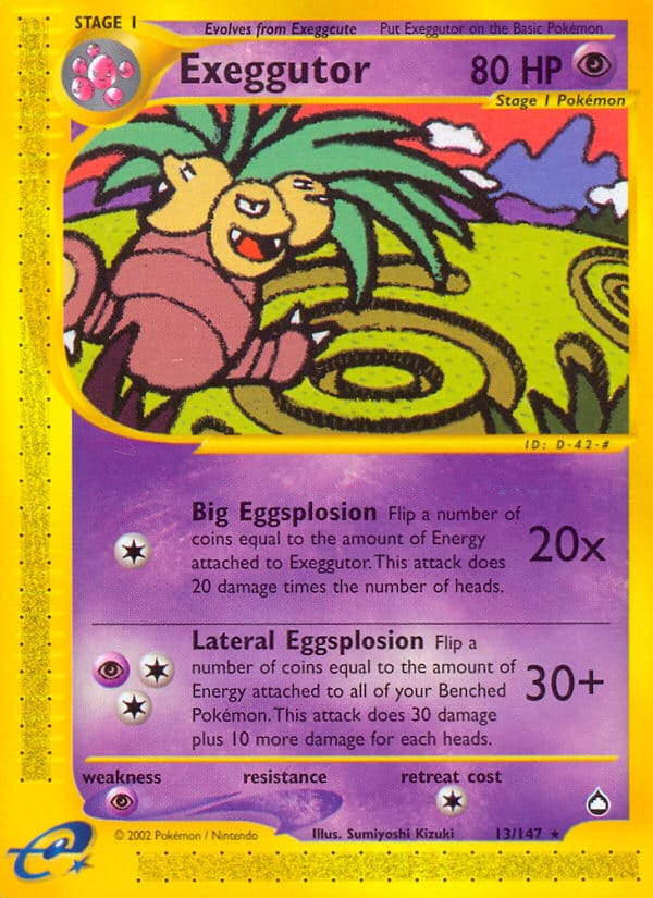 Exeggutor, Aquapolis · 013/147