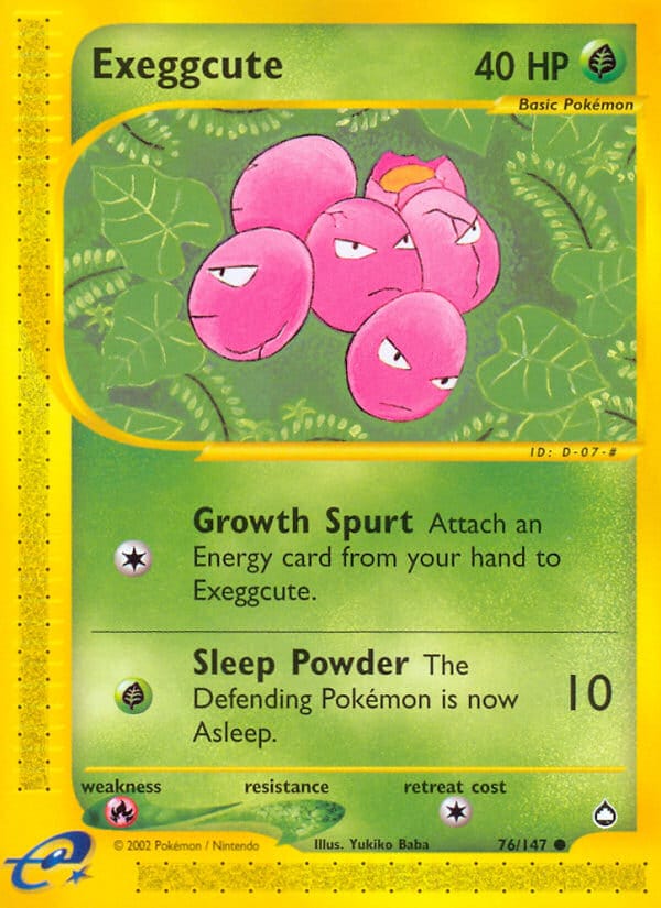 Exeggcute, Aquapolis · 076/147