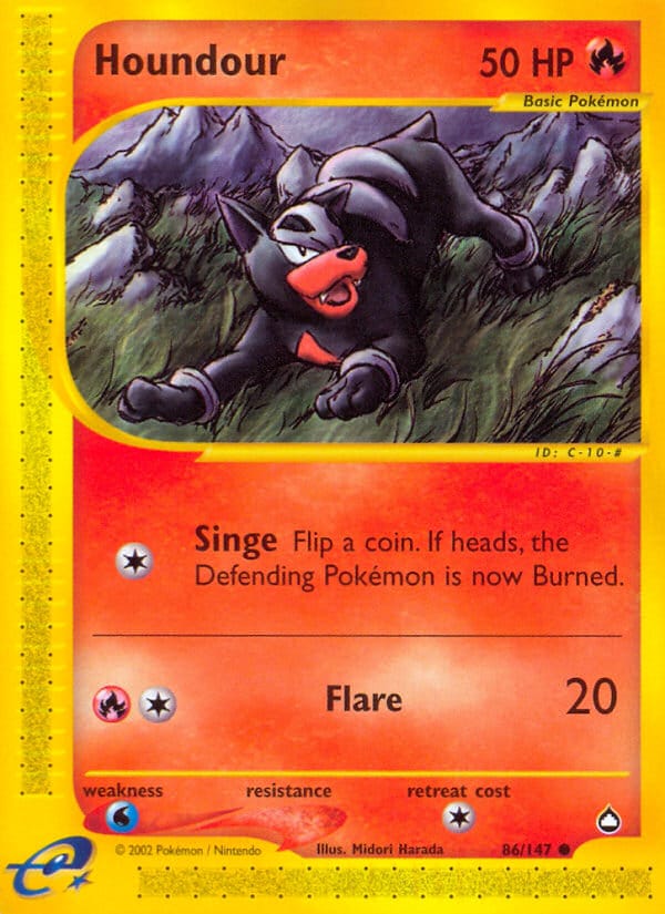 Houndour, Aquapolis · 086/147
