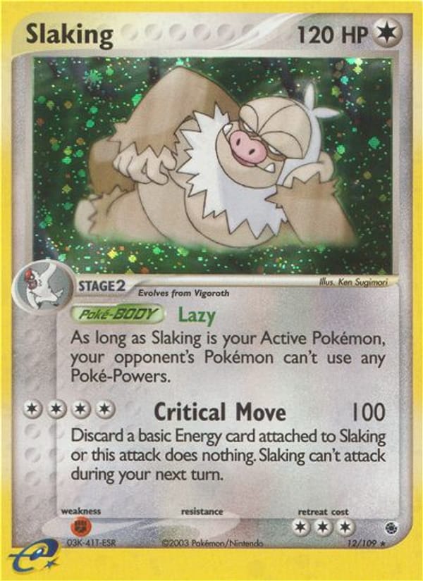 Slaking, EX Ruby and Sapphire · 12/109