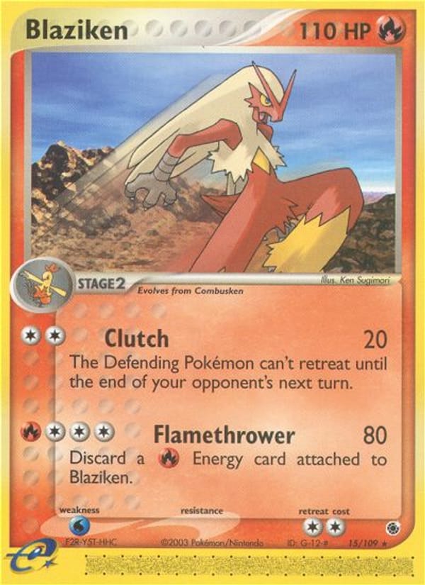 Blaziken, EX Ruby and Sapphire · 15/109
