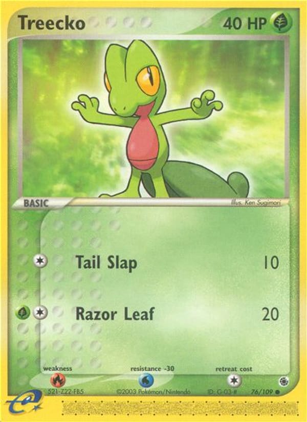 Treecko, EX Ruby and Sapphire · 76/109