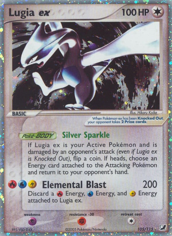 Lugia ex, EX Unseen Forces · 105/115