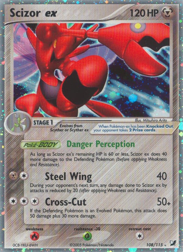 Scizor ex, EX Unseen Forces · 108/115