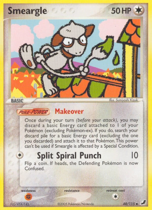 Smeargle, EX Unseen Forces · 48/115