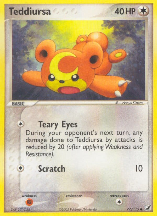 Teddiursa, EX Unseen Forces · 77/115
