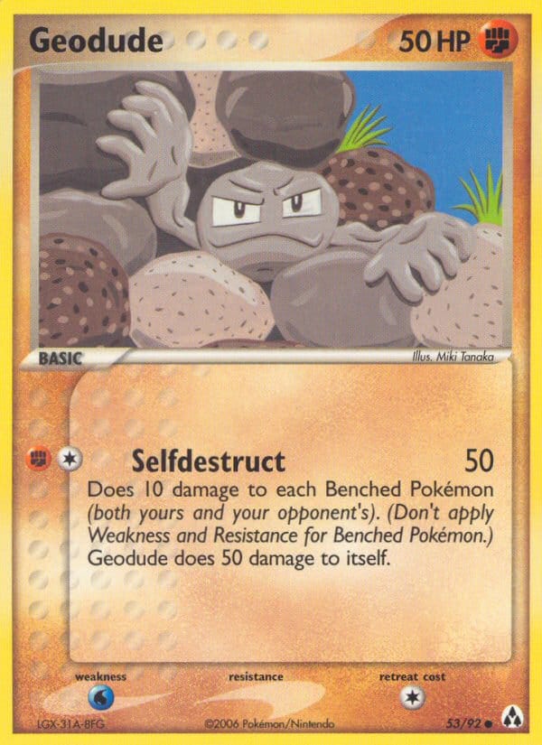 Geodude, EX Legend Maker · 53/92