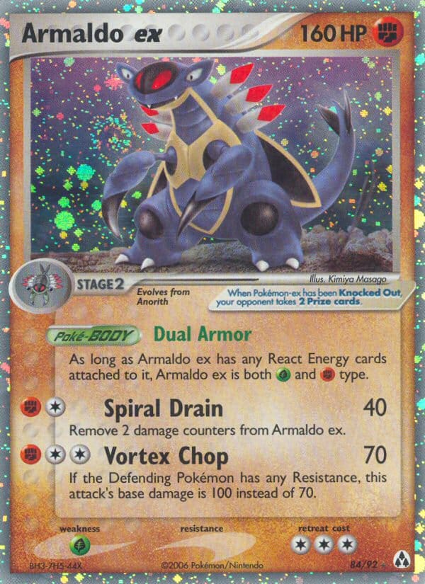 Armaldo ex, EX Legend Maker · 84/92