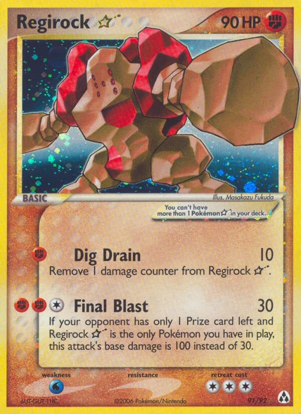 Regirock Star, EX Legend Maker · 91/92