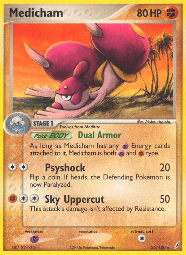 Medicham, EX Crystal Guardians · 25/100